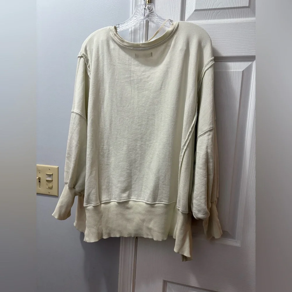 We the Free People Graphic Camden Montana Oversized Pullover Sweatshirt Small - Picture 3 of 5